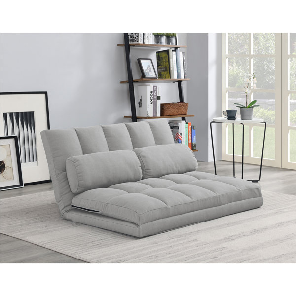 AC Pacific TriFold Full 44.5'' Wide Tufted Back Futon Chair Wayfair